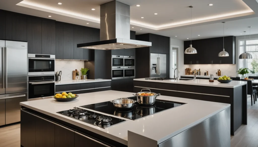 plaque de cuisson en angle