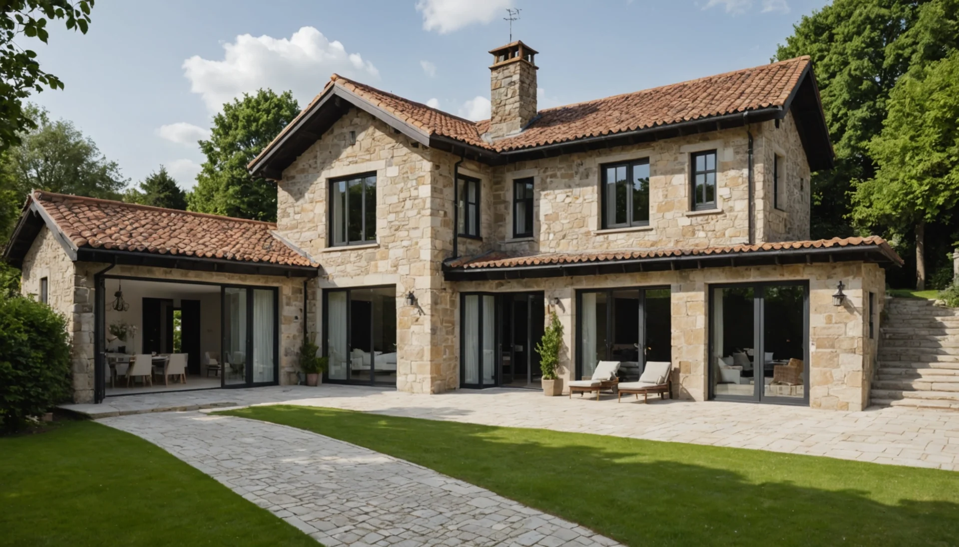 Extension moderne pour une maison ancienne : charme et confort